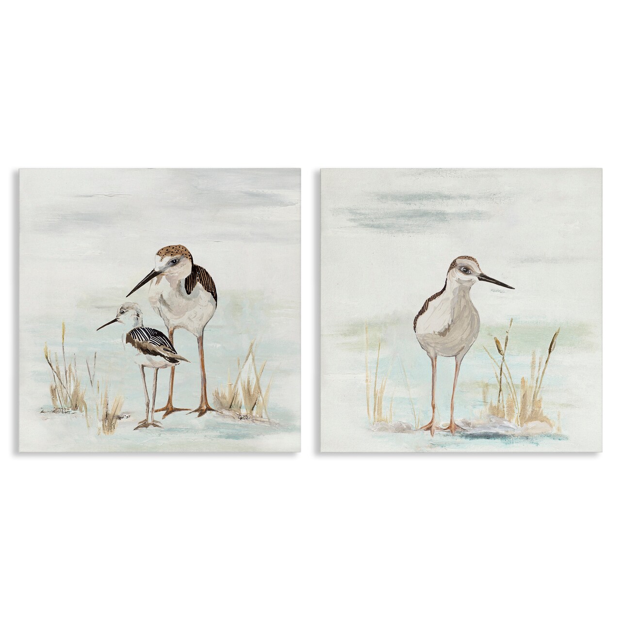 Stupell Industries Sandpipers Among Beach Grasses Canvas Wall Art